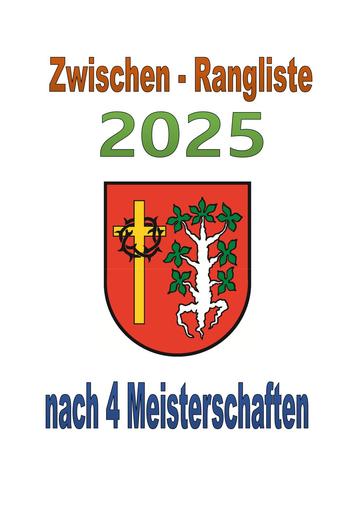 Zwischenrangliste nach 4 MS 2025